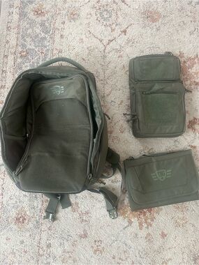 Tactical Baby Gear OD Green Diaper Bag with Accessories